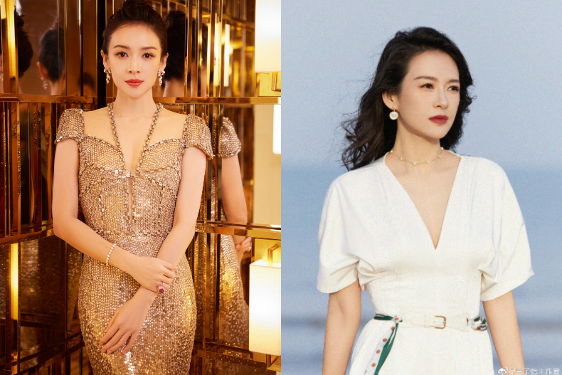 章子怡離婚後首度露面