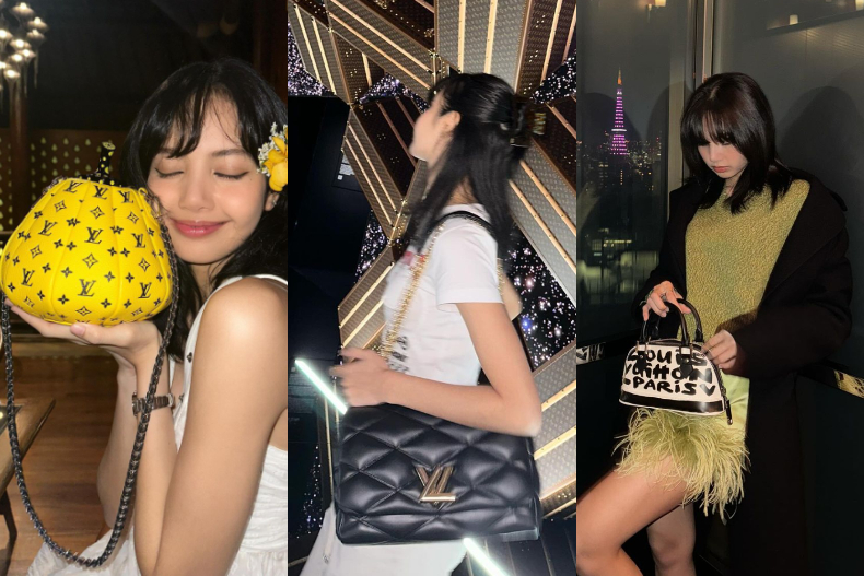 Lisa曬近期愛包全是LV