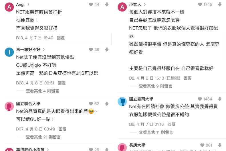 22 - 22.jpg NET服飾平價超兩極:除了便宜沒有其他優點