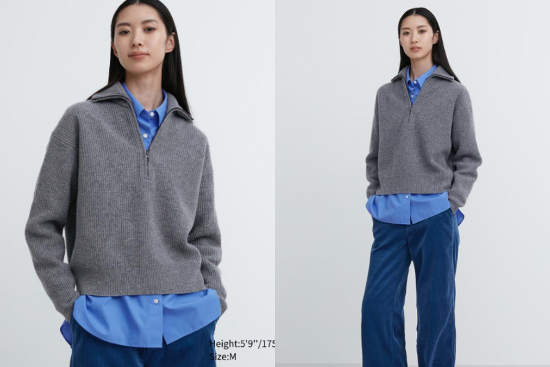222 - 222.jpg UNIQLO不推薦單品2.特級小羊毛半開襟拉鍊式毛衣