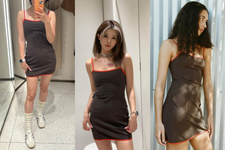 ZARA洋裝還好嗎？這件直接「撞衫海底撈圍裙」，網笑：吃鍋可以打折？