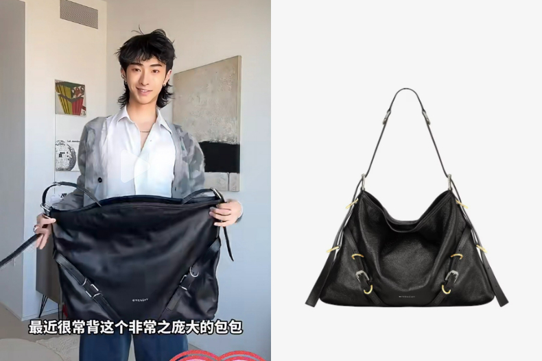 留言問翻！恩利「超大黑色包包」是Givenchy夯款～超狂容量＋時髦外型…隨便拿都好看