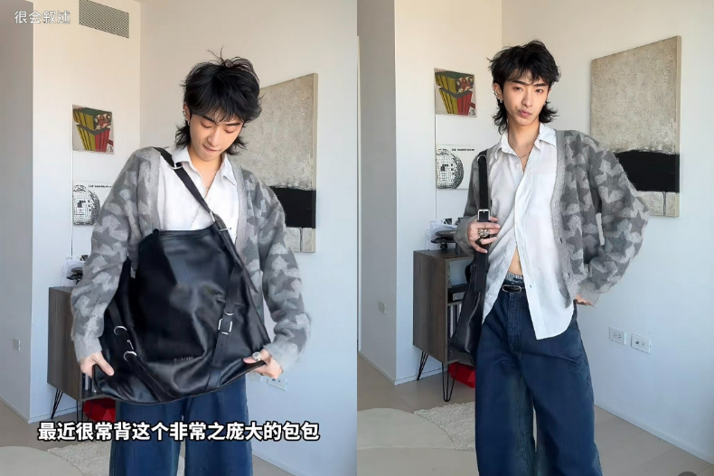 留言問翻！恩利「超大黑色包包」是Givenchy夯款～超狂容量＋時髦外型…隨便拿都好看