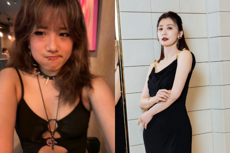 梧桐妹背心「胸前連開3洞」!媽媽賈靜雯「按讚」挺自拍,網誇:好辣!
