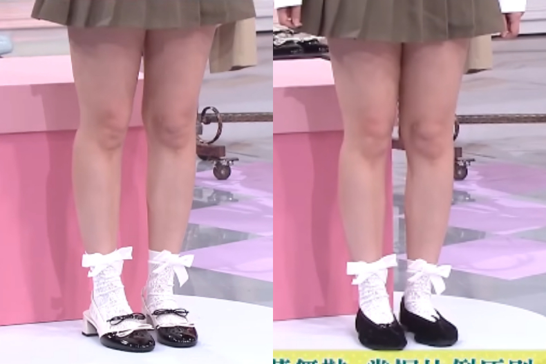 穿對襪子＝腿細！女星都愛的「芭蕾舞鞋＋襪子」搭配技巧，O型腿也能矯正成細直美