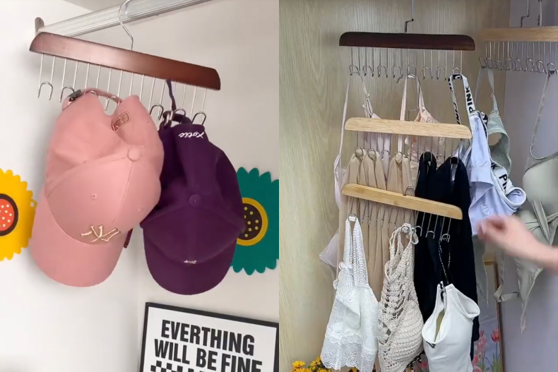 夏天衣櫃裡少不了這個超好用的「衣架」特殊用法bra top、細肩帶⋯都能收納整齊！