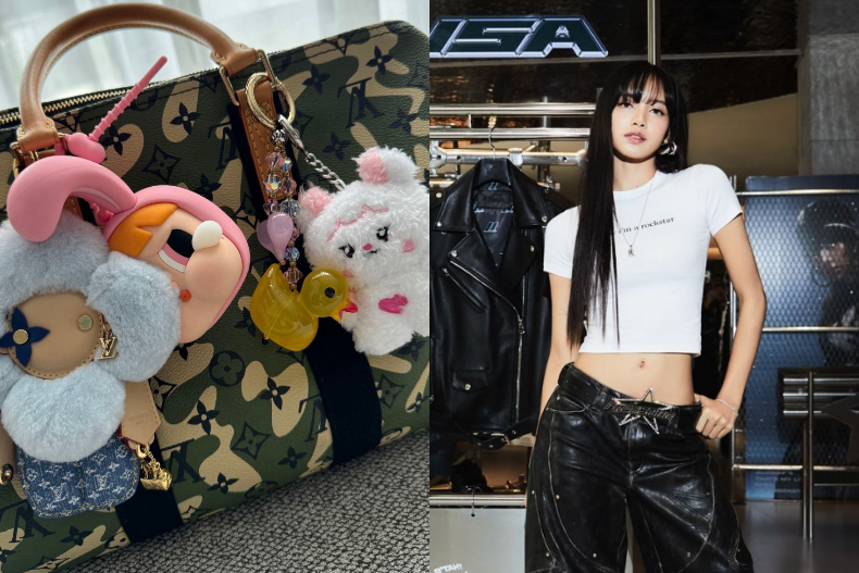 宋慧喬太美！「藍襯衫＋白褲」機場穿搭太少女，FENDI躲貓貓包「1細節」超可愛