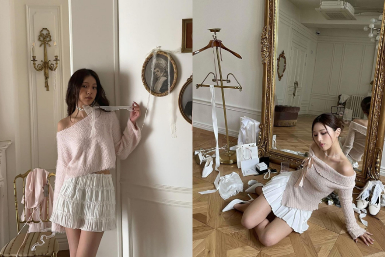 FotoJet (3) - FotoJet (3).jpg 什麼是Coquette穿搭?造型師解析:蝴蝶結、蕾絲、蓬裙…Jennie、張員瑛都在穿