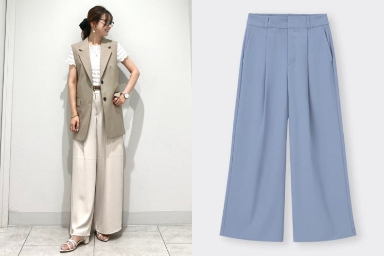 夏日涼感寬褲推薦:UNIQLO、GU、網路人氣女裝⋯從物理防曬到接觸涼感,顯瘦又清爽!